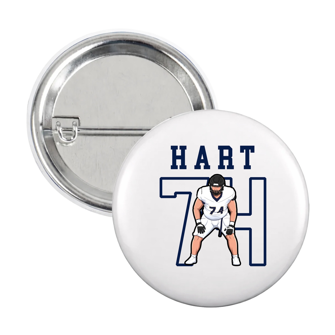Game Day Button — Shirsey in White