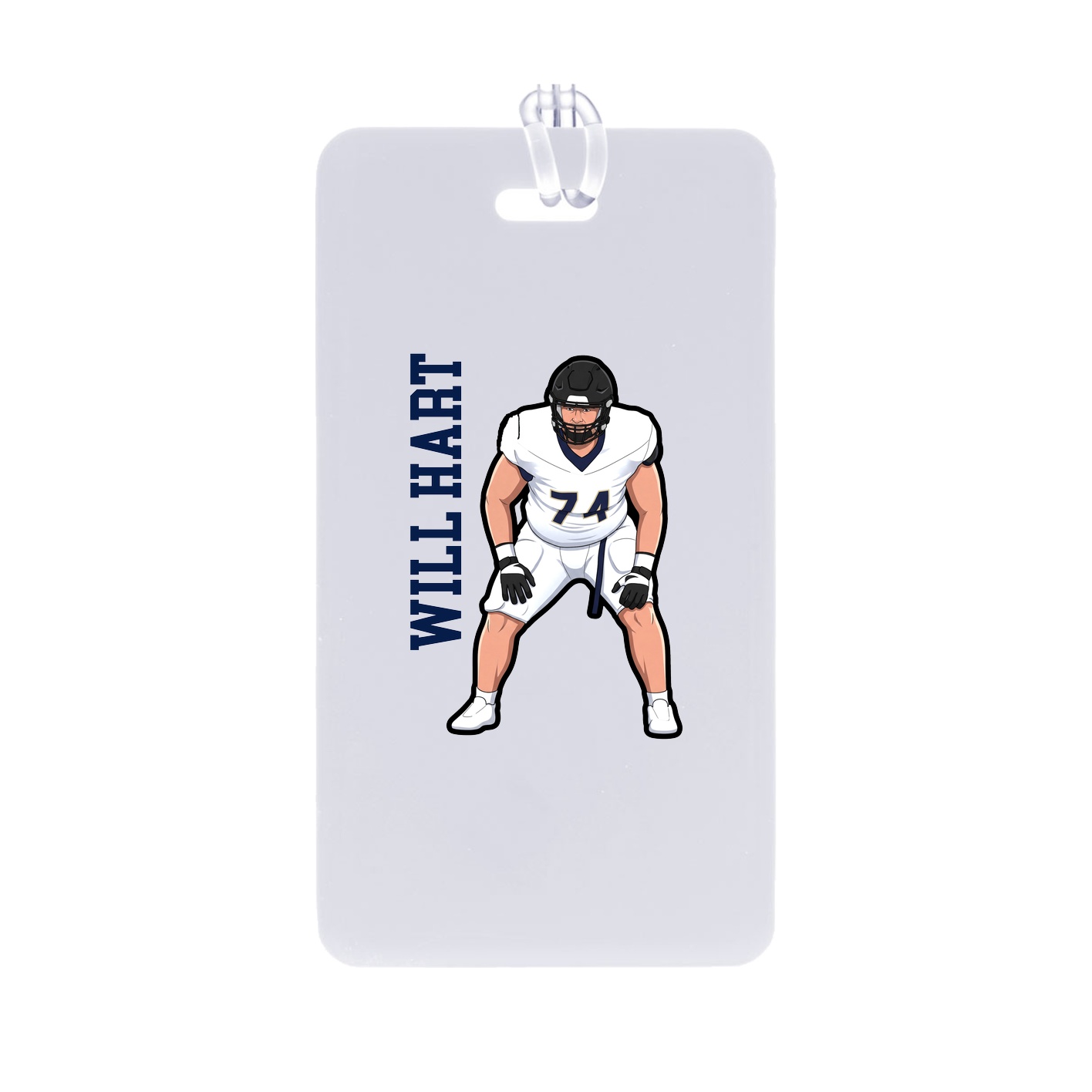 Bag Tag — Name Vertical in Classic
