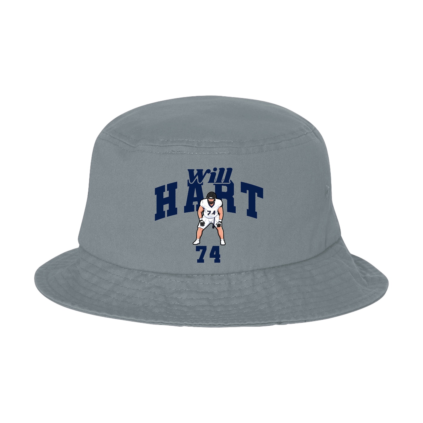 Bucket Cap — Signature Arch in Grey
