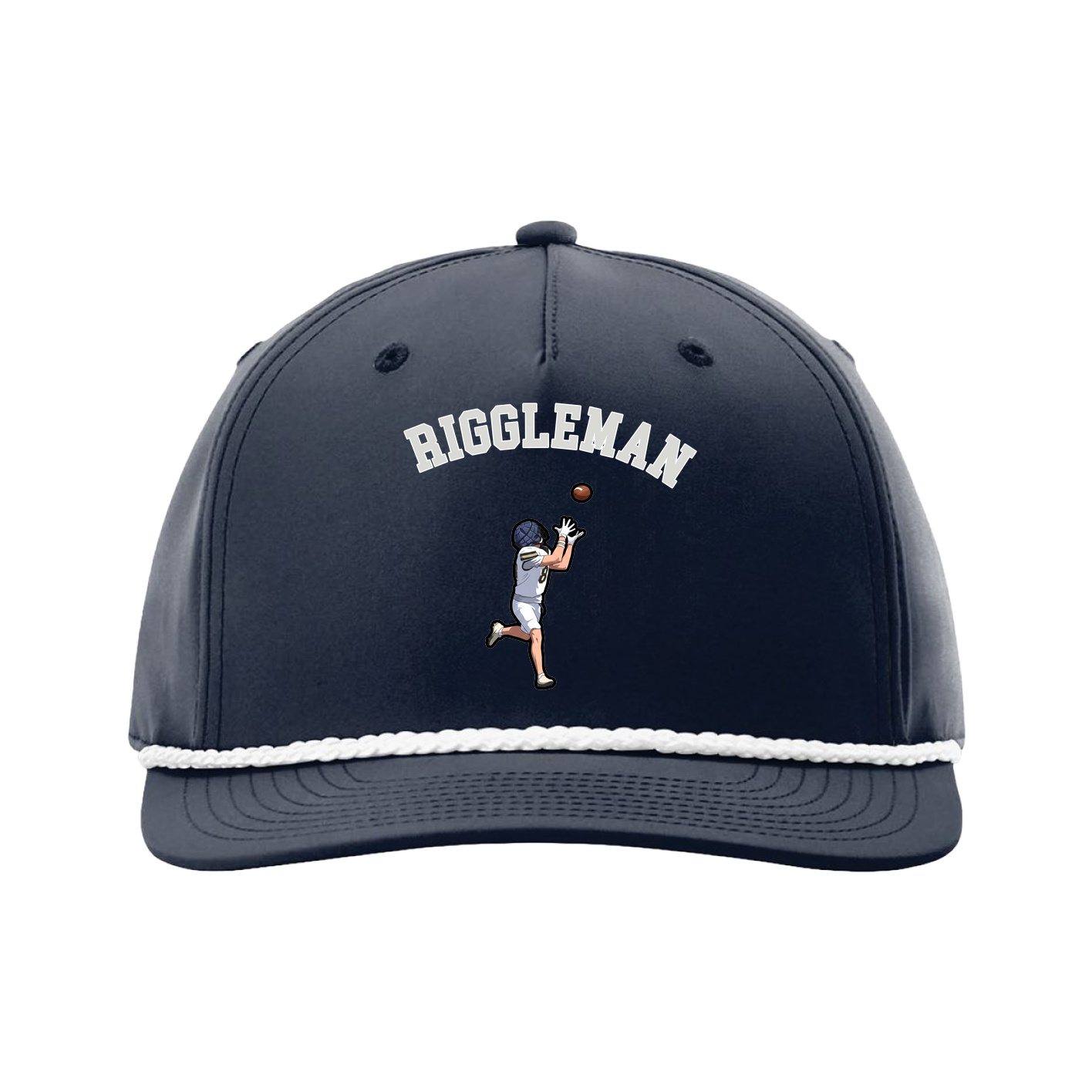 Five-Panel Classic Rope Cap — Shirsey Arch in Navy