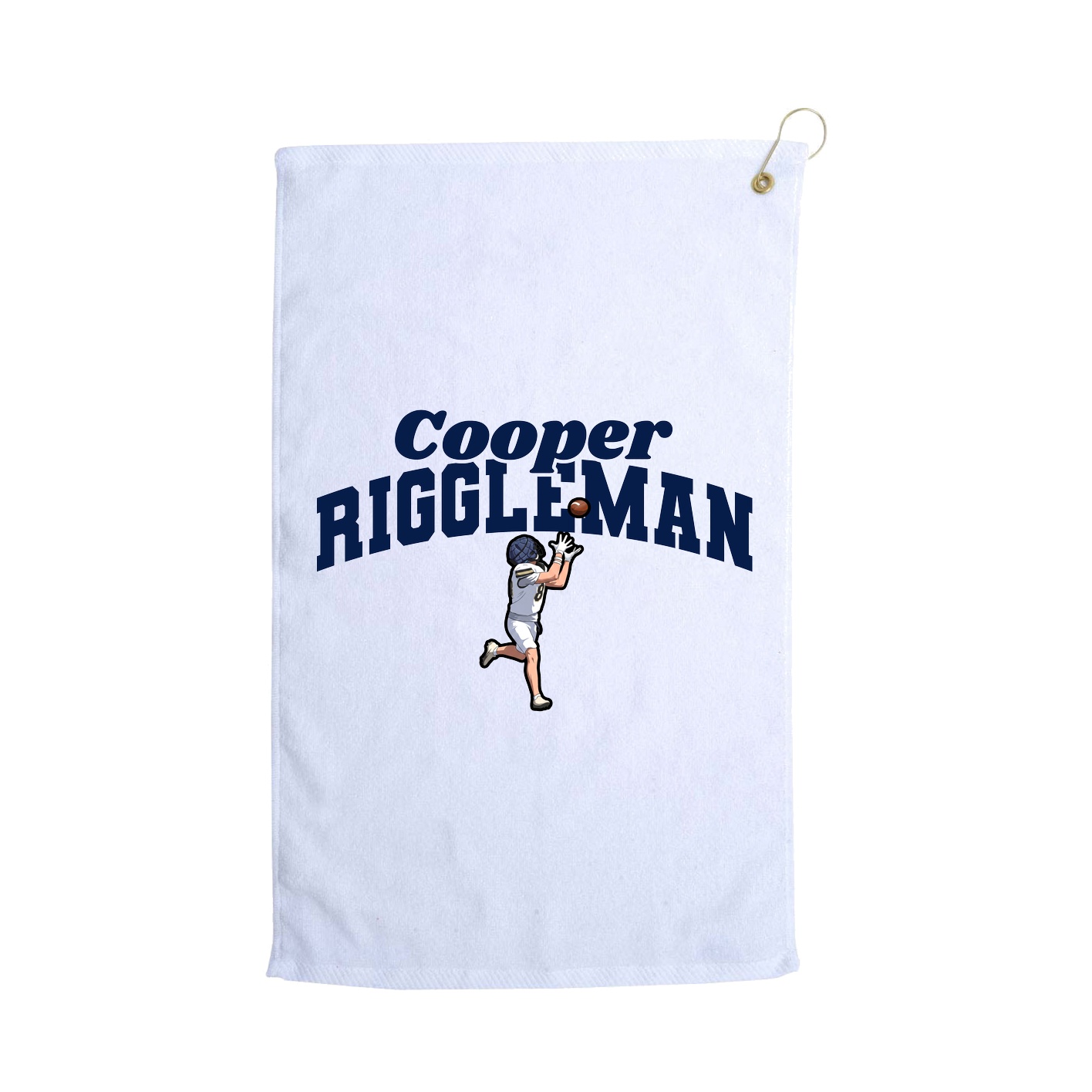 Golf Towel — Signature Arch in White