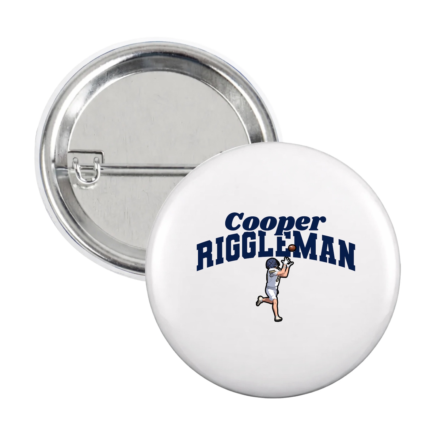 Game Day Button — Signature Arch in White