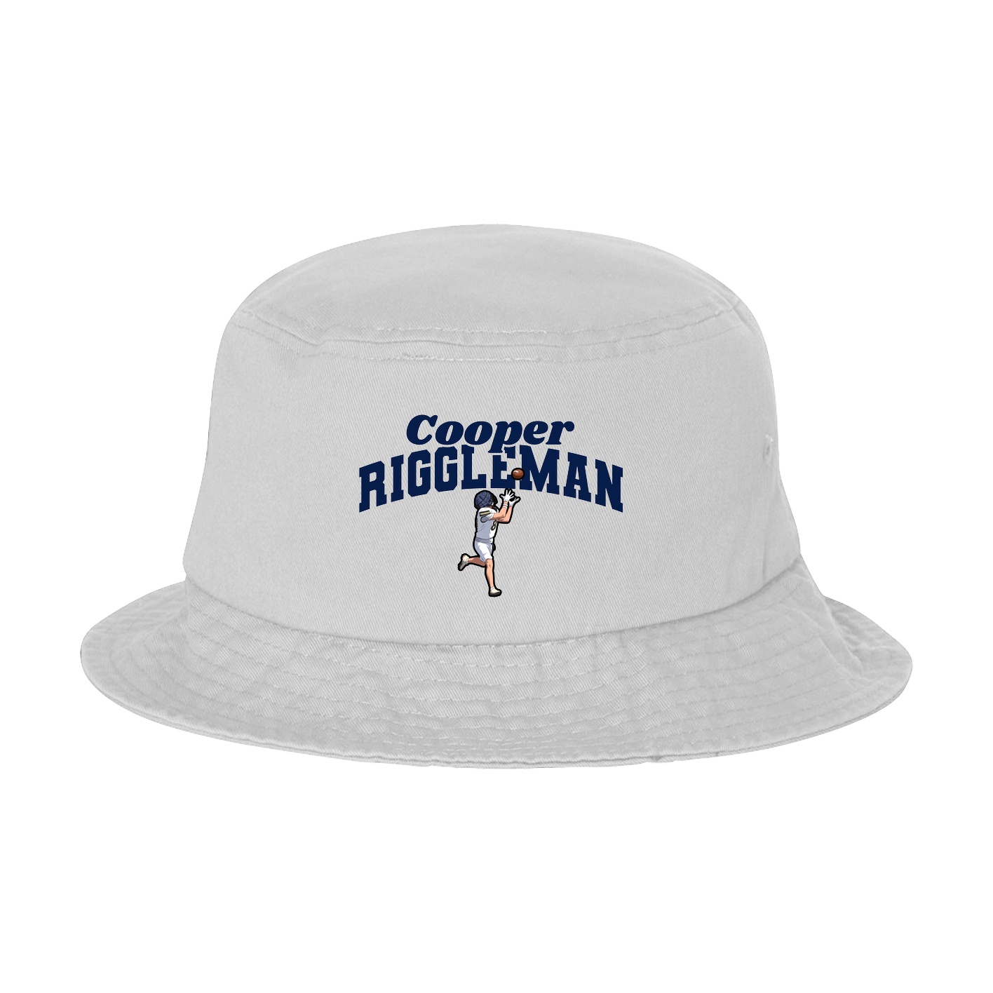 Bucket Cap — Signature Arch in White