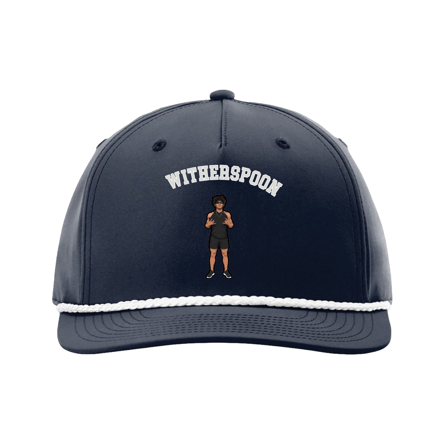 Five-Panel Classic Rope Cap — Shirsey Arch in Navy
