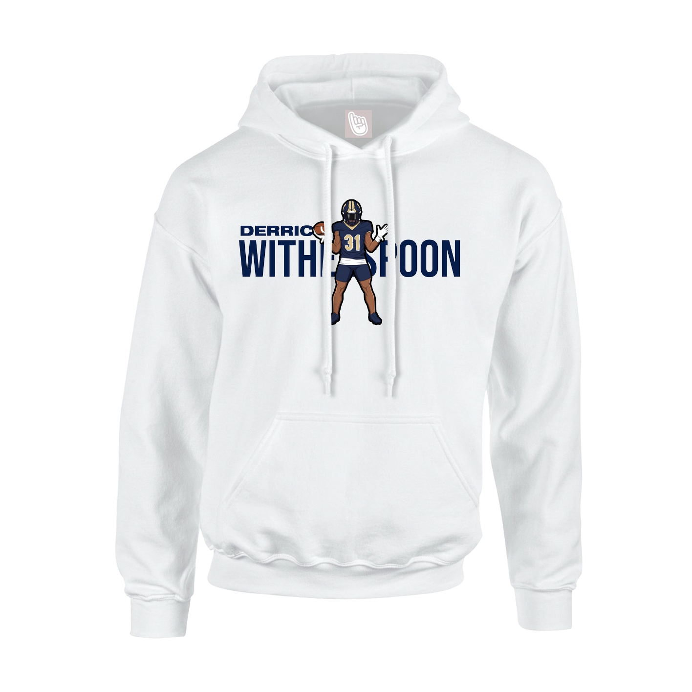 Youth Hoodie — Player Name in White