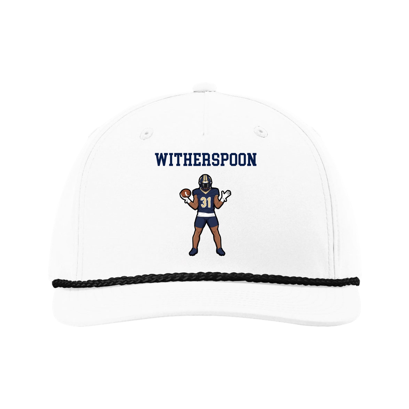 Five-Panel Classic Rope Cap — Shirsey in White