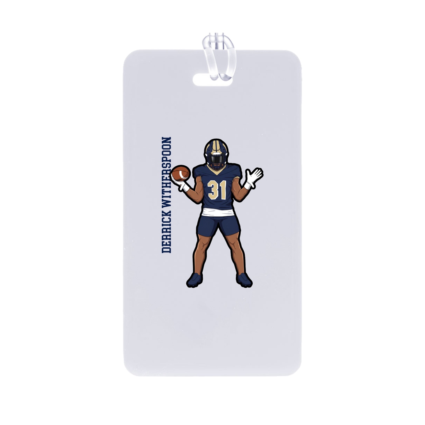 Bag Tag — Name Vertical in Classic