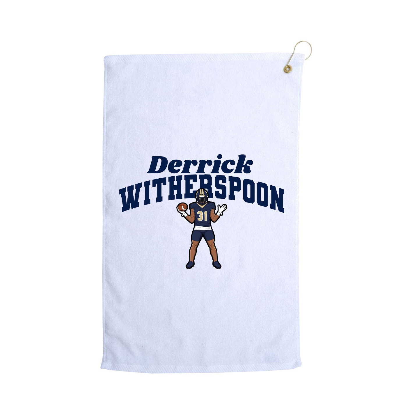 Golf Towel — Signature Arch in White