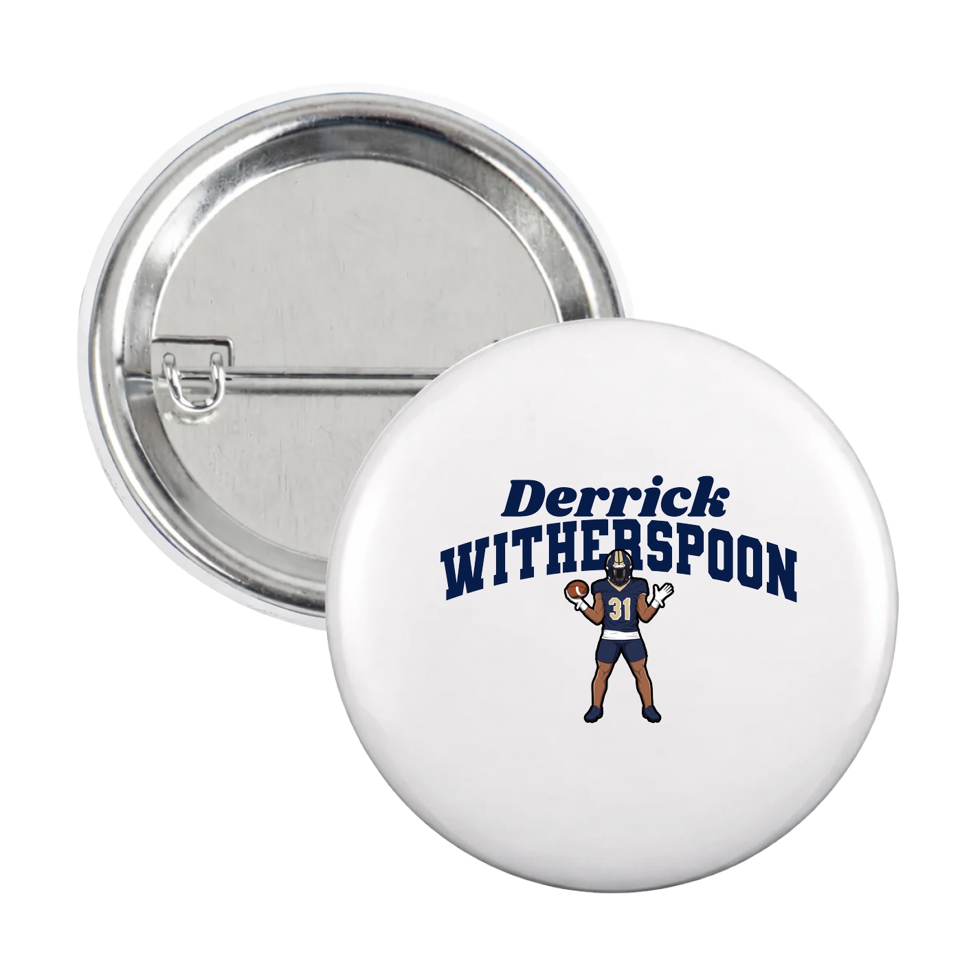 Game Day Button — Signature Arch in White