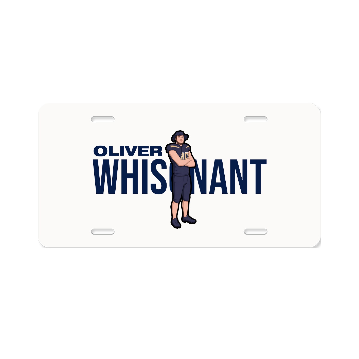 License Plate — Player Name in Classic