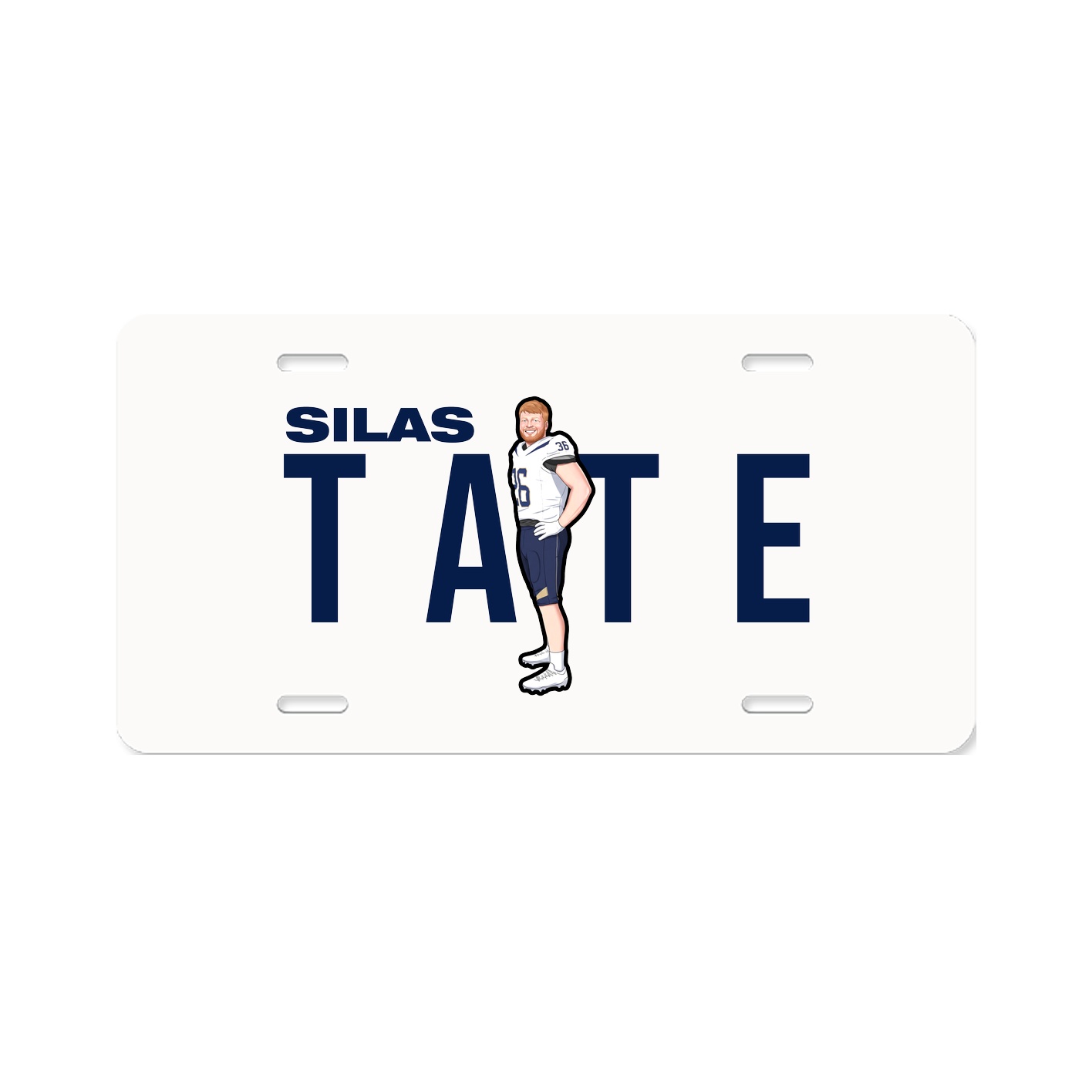 License Plate — Player Name in Classic