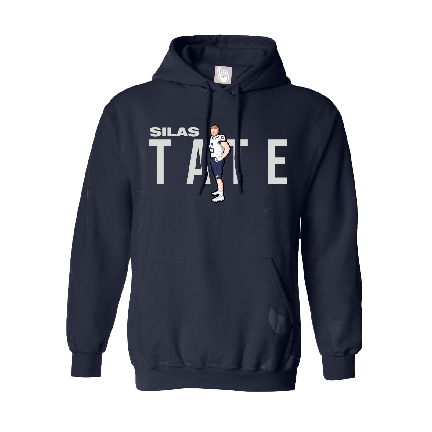 Youth Hoodie — Player Name in Navy