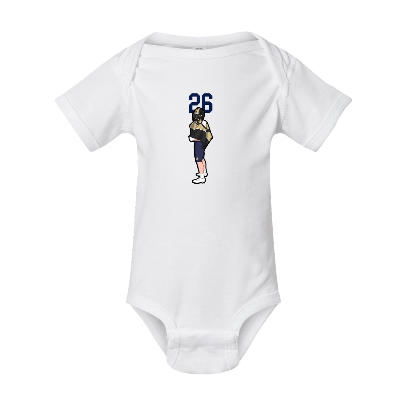 Baby Onesie — Number Top in White