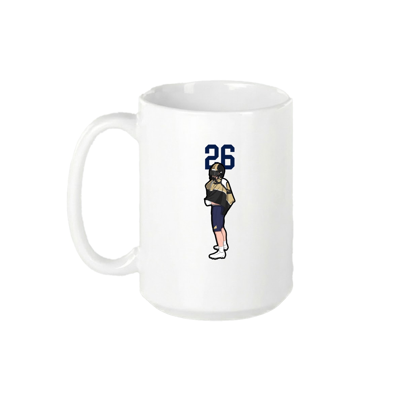 15oz Coffee Mug — Number Top in White
