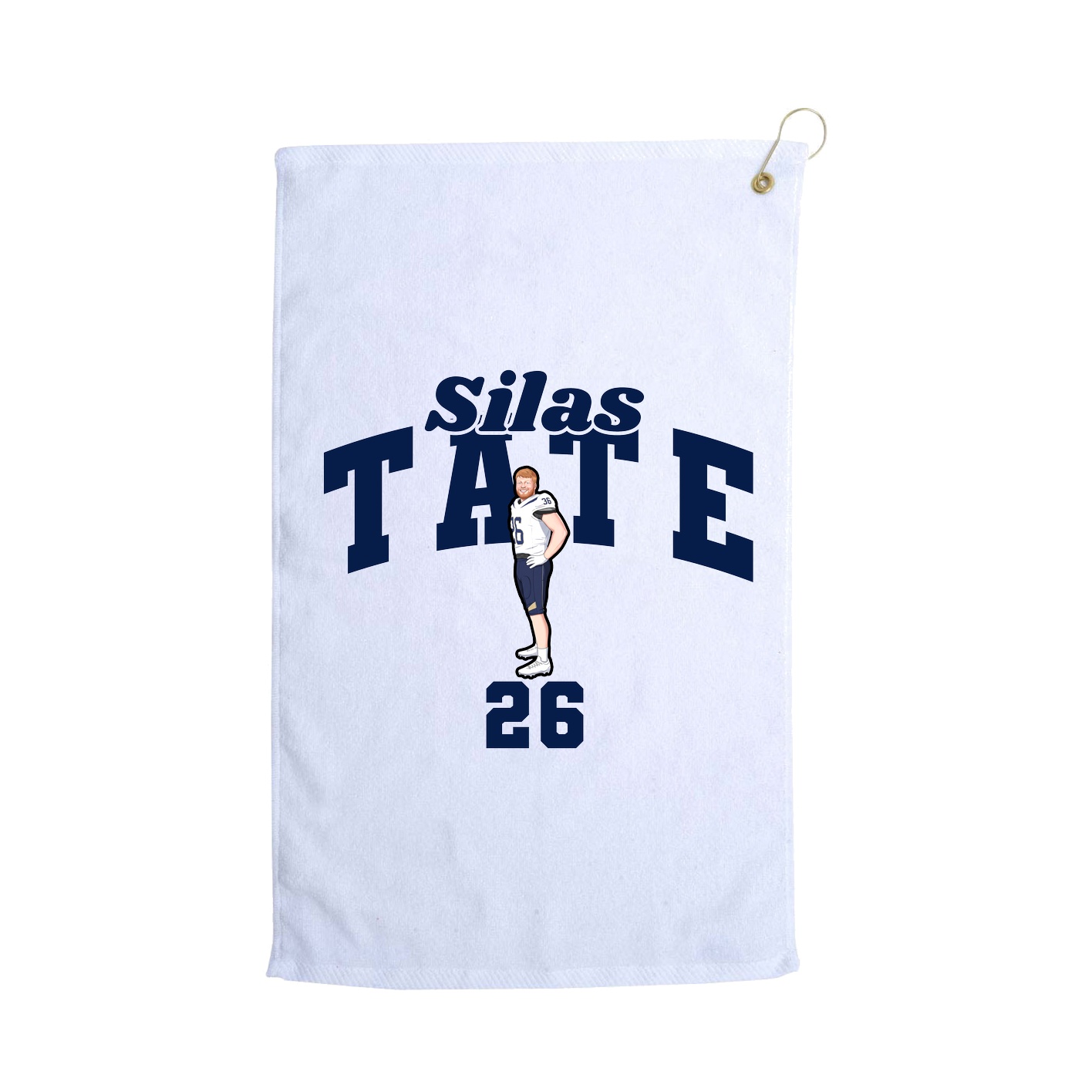 Golf Towel — Signature Arch in White