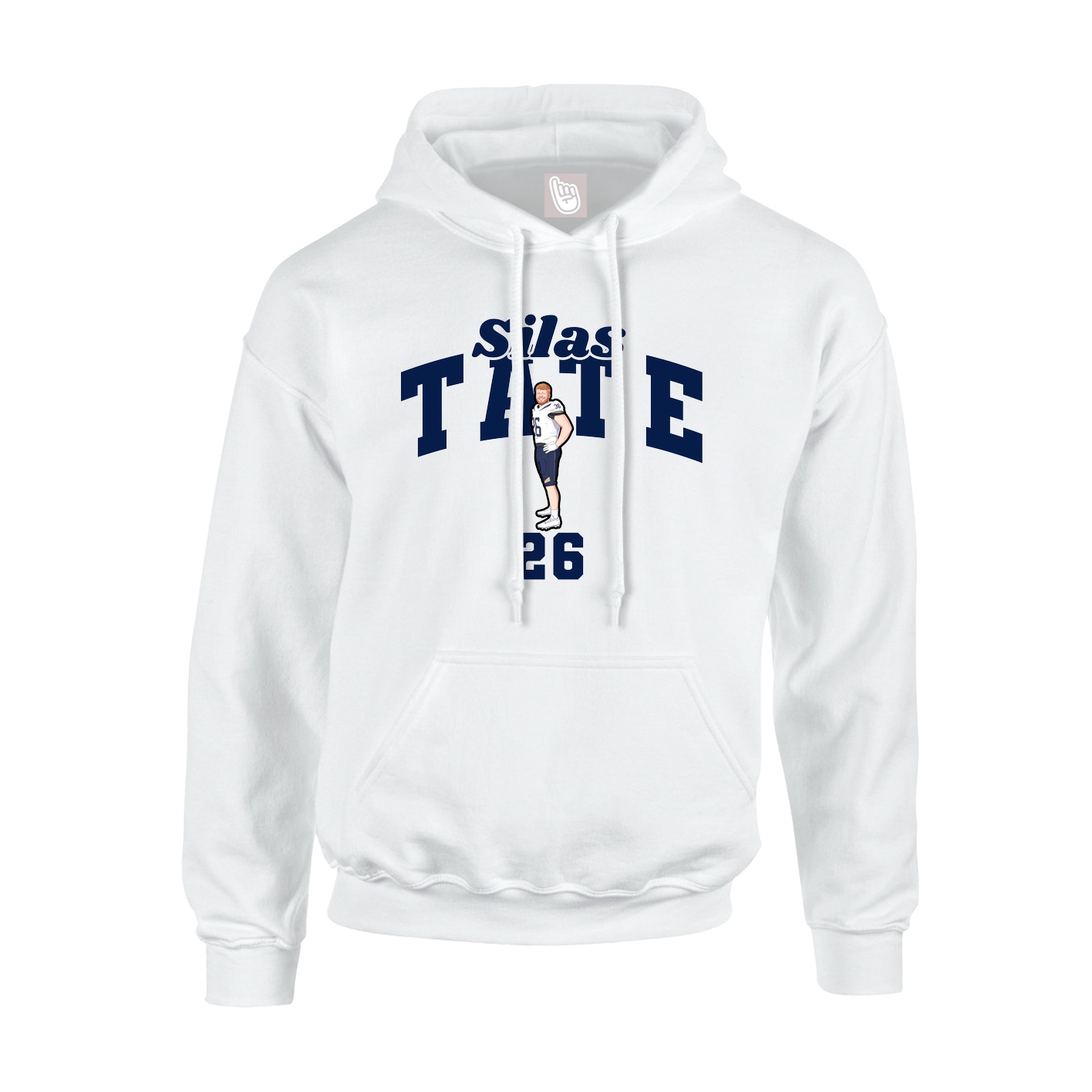 Hoodie — Signature Arch in White