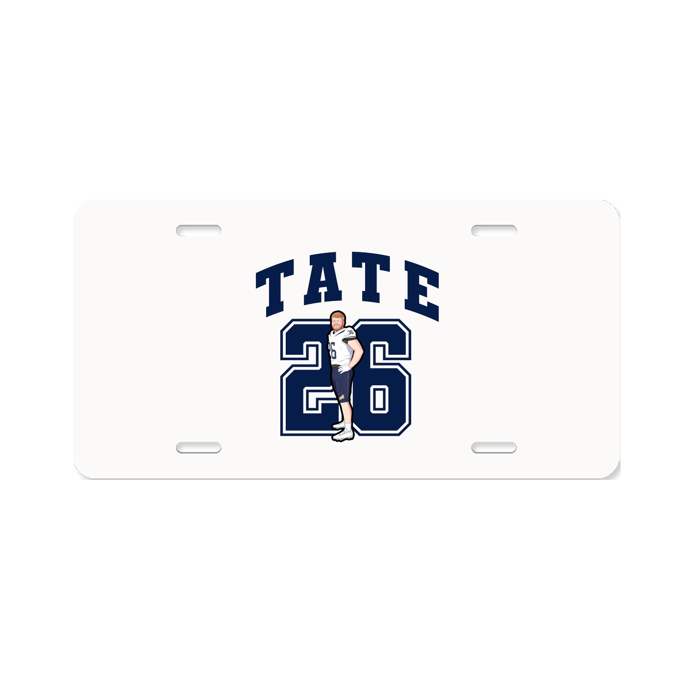 License Plate — Number in Classic