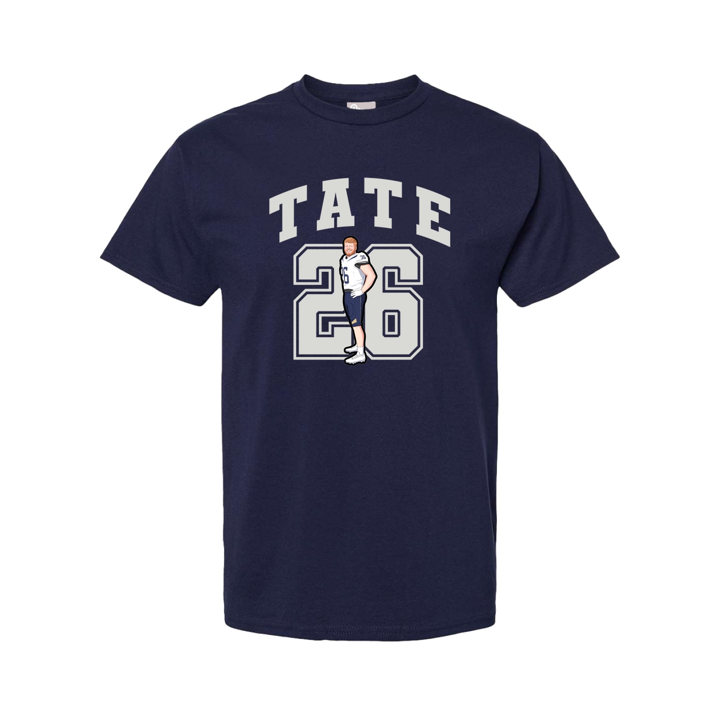 Youth Tee — Number in Navy