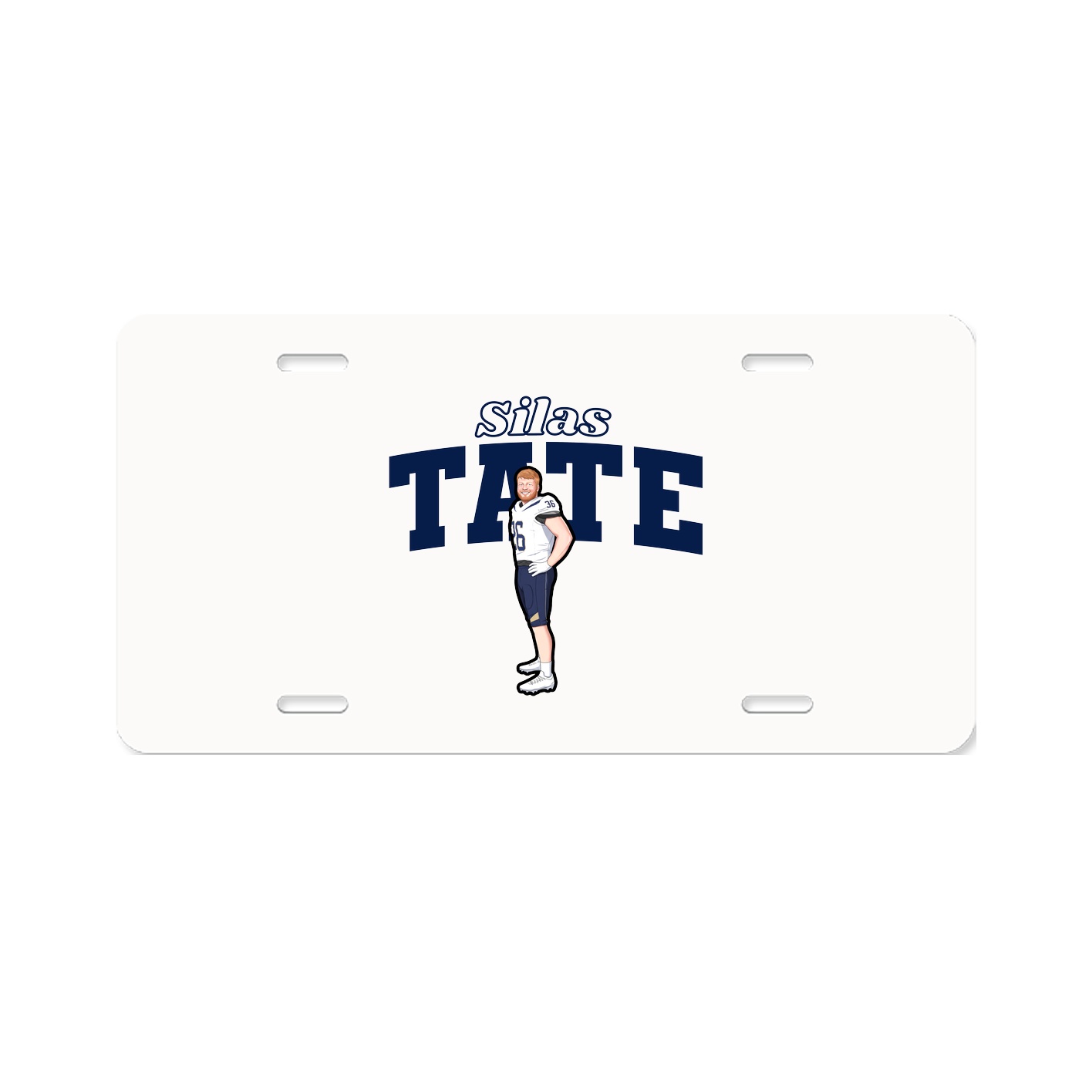 License Plate — Name Arch in Classic