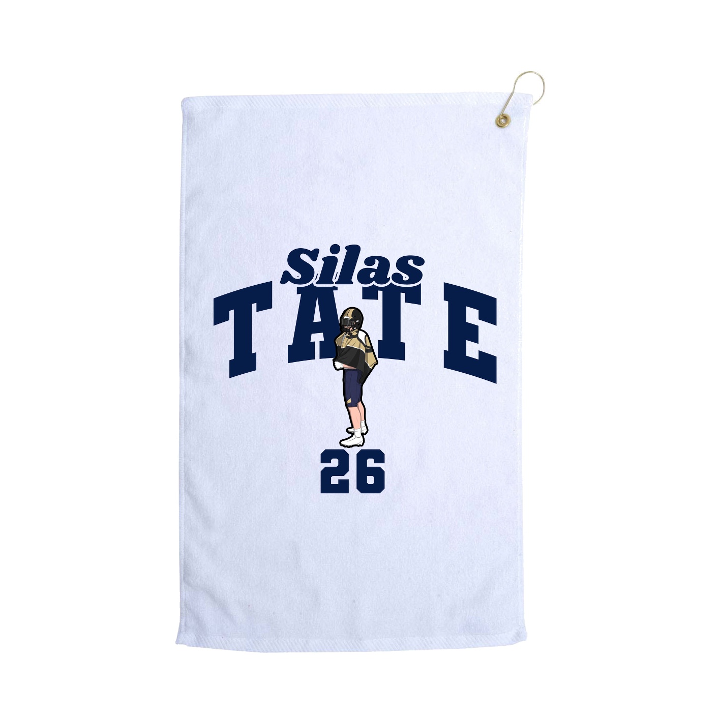 Golf Towel — Signature Arch in White