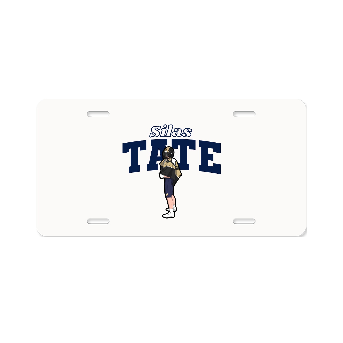 License Plate — Name Arch in Classic
