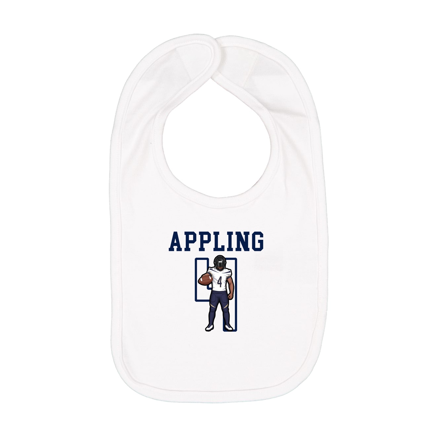 Infant Bib — Shirsey in White