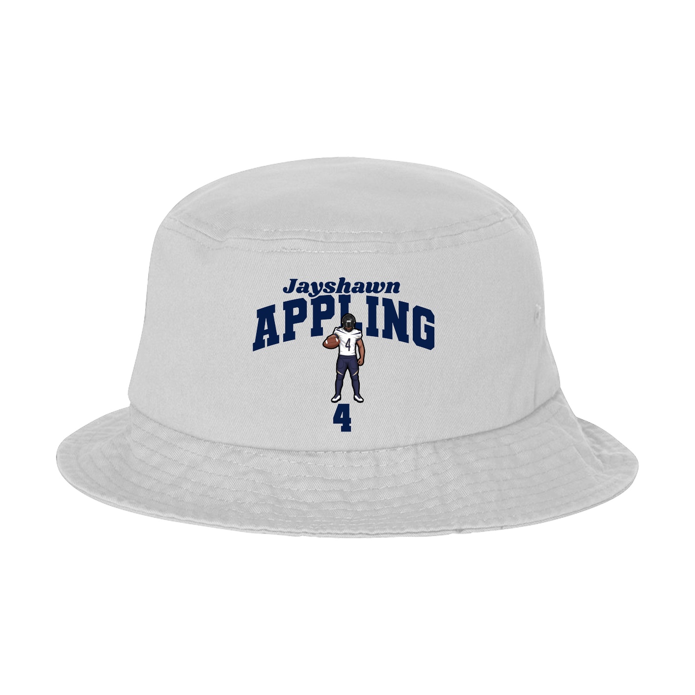 Bucket Cap — Signature Arch in White