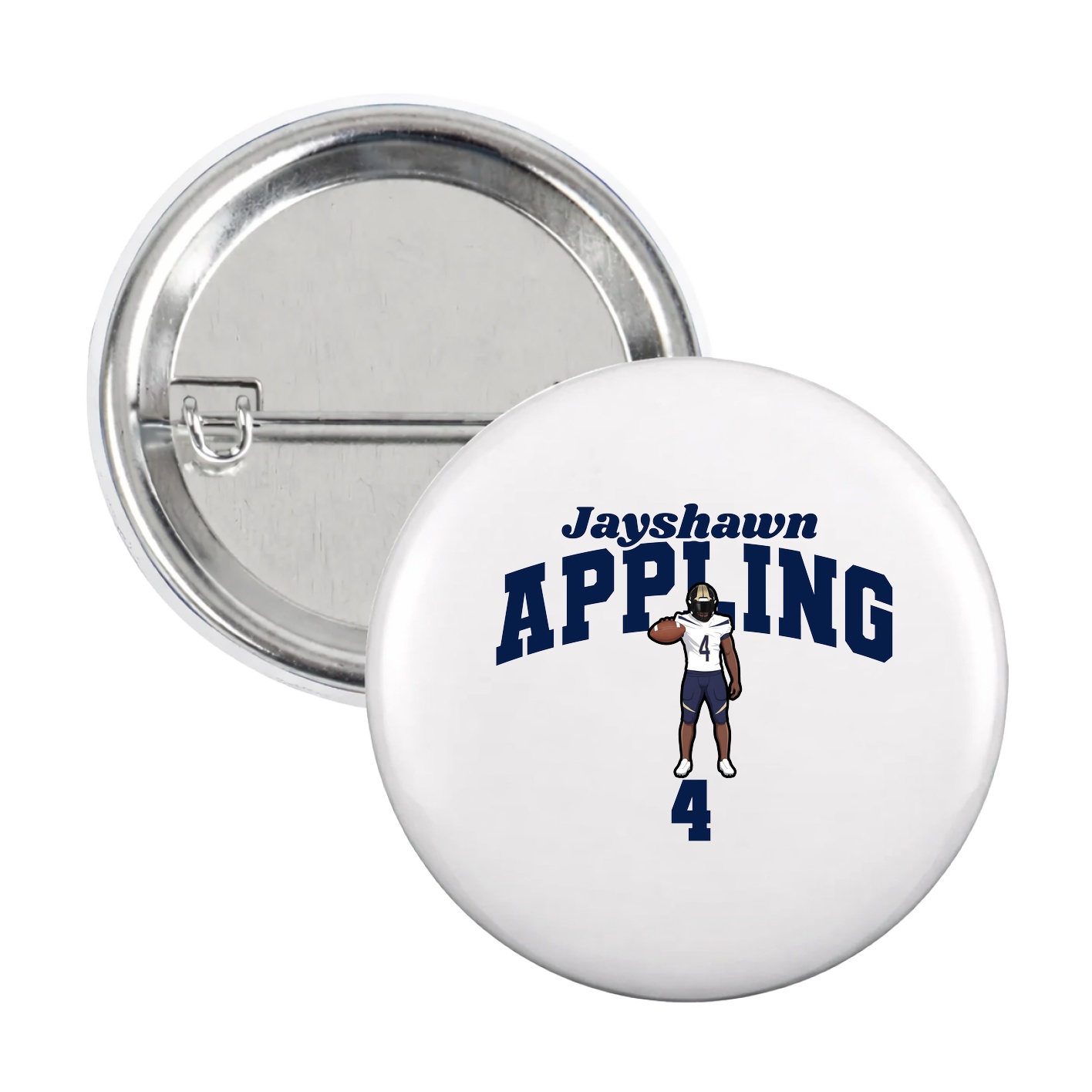 Game Day Button — Signature Arch in White