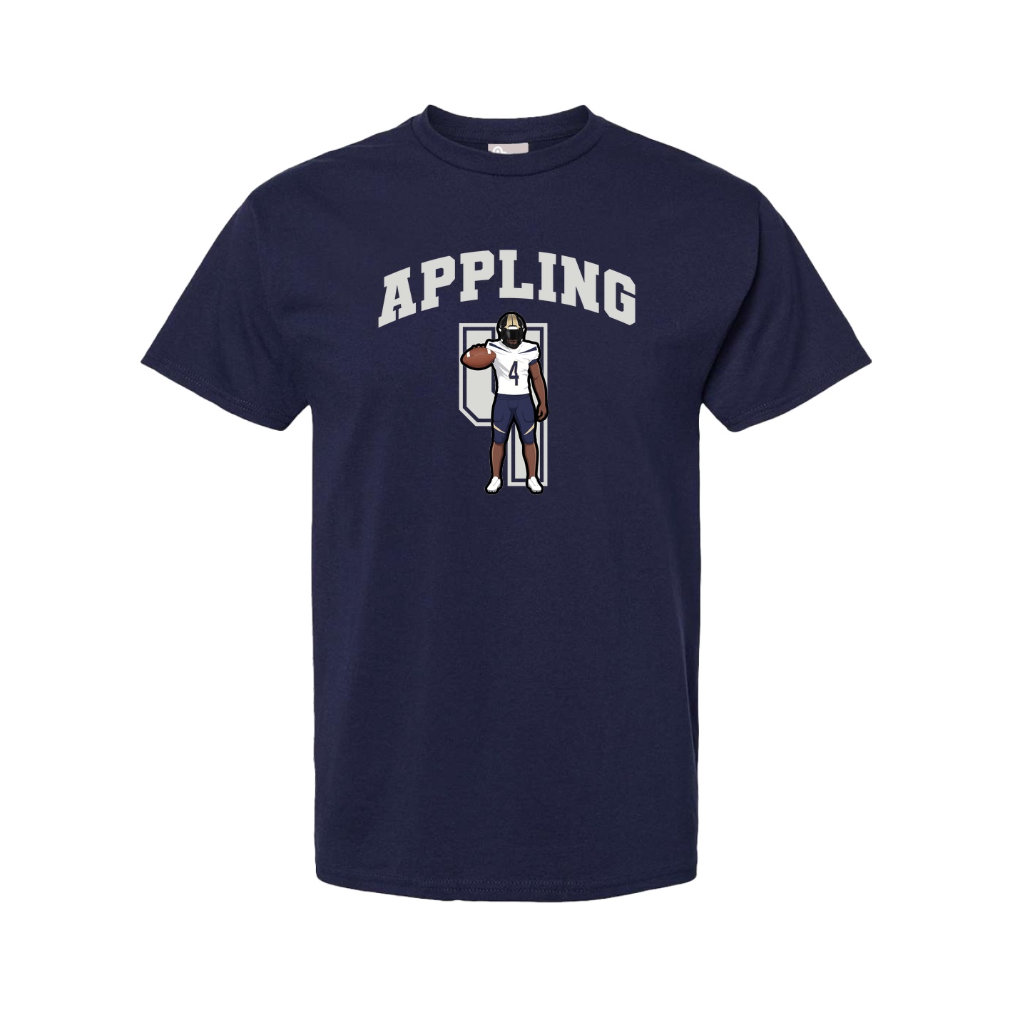 Youth Tee — Number in Navy