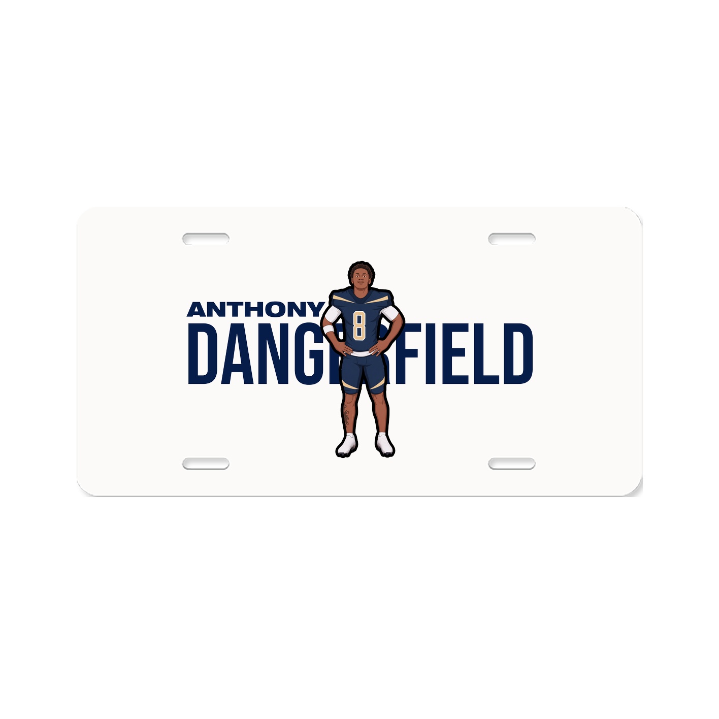 License Plate — Player Name in Classic