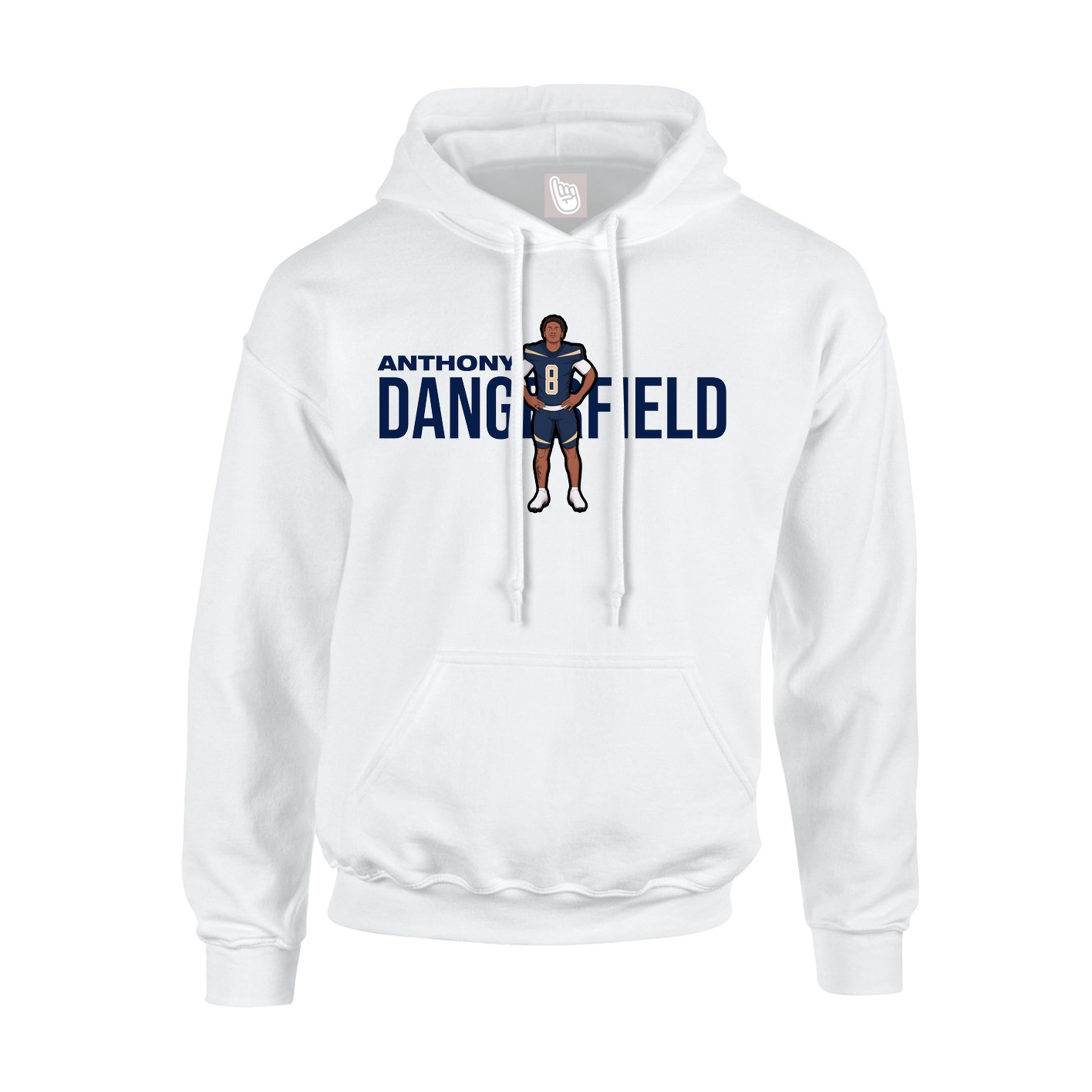 Youth Hoodie — Player Name in White