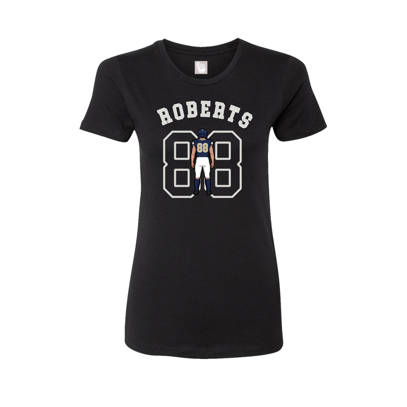 Fitted Women's Tee — Shirsey Arch in Black