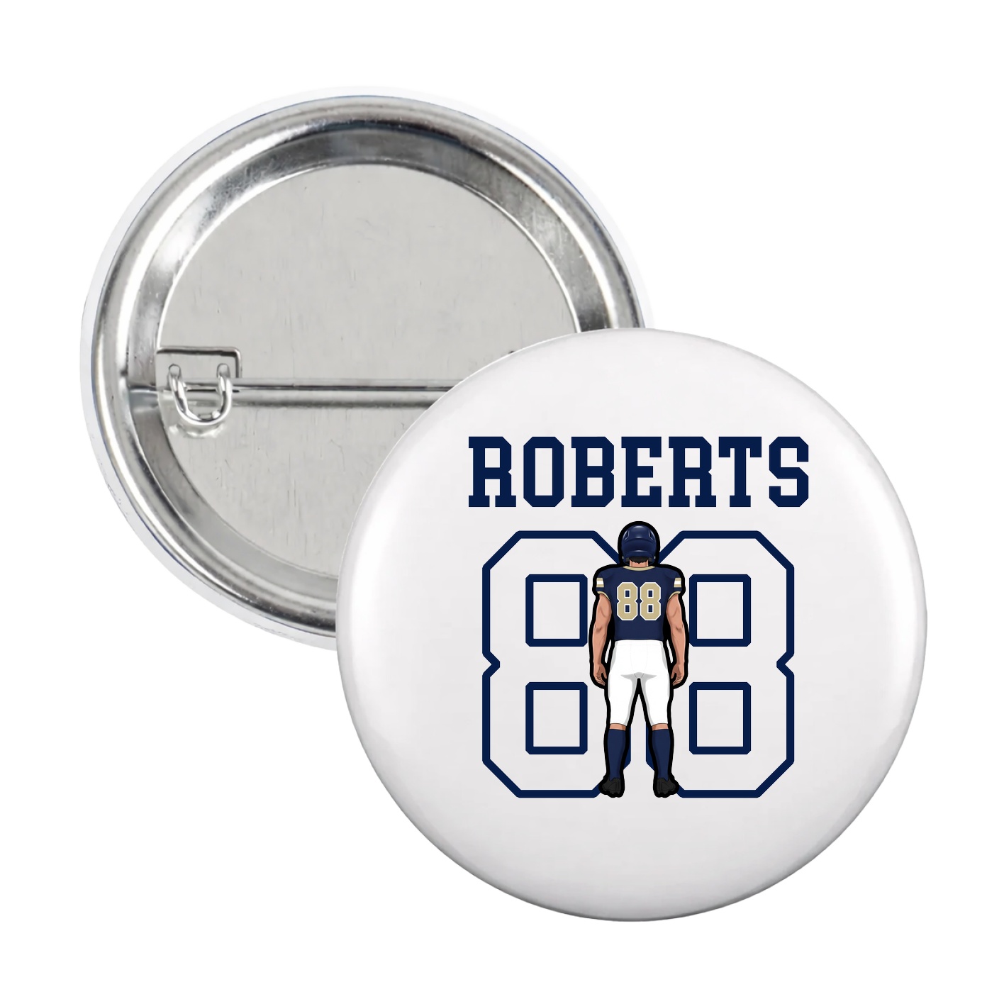 Game Day Button — Shirsey in White