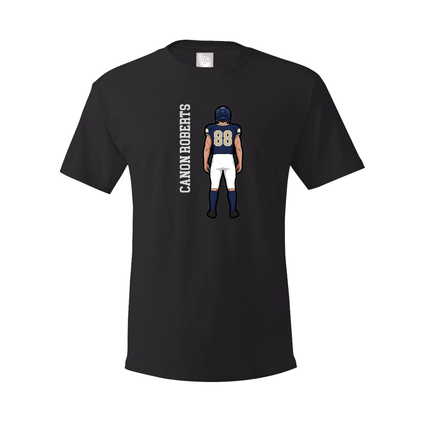 Tee — Name Vertical in Black