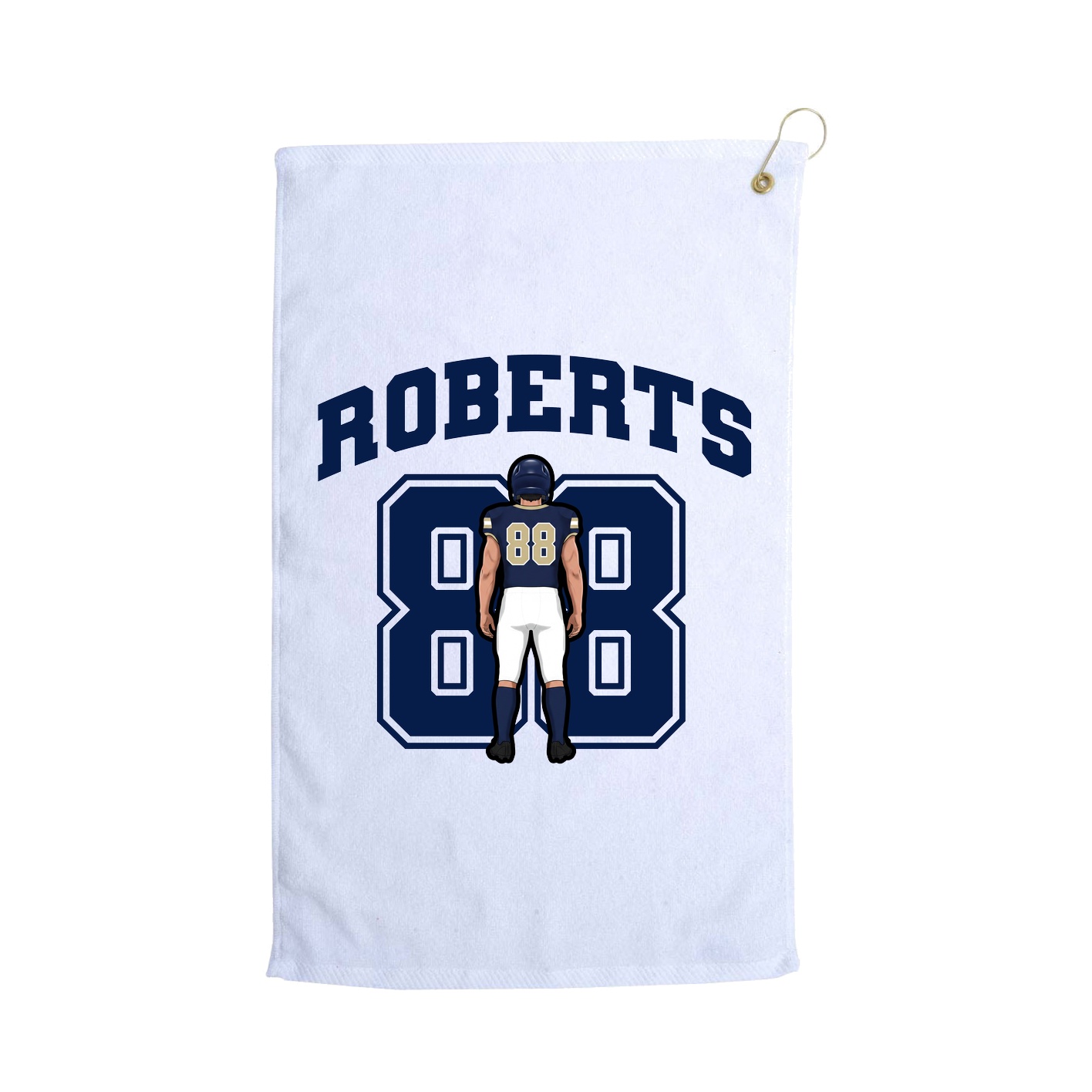 Golf Towel — Number in White