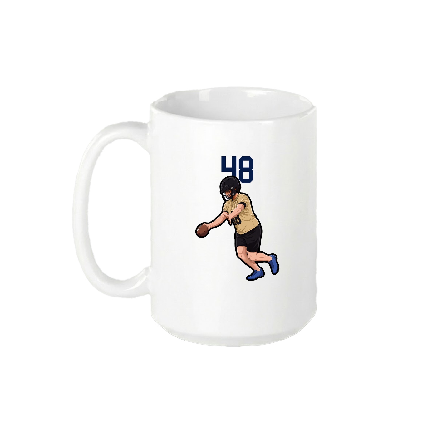 15oz Coffee Mug — Number Top in White