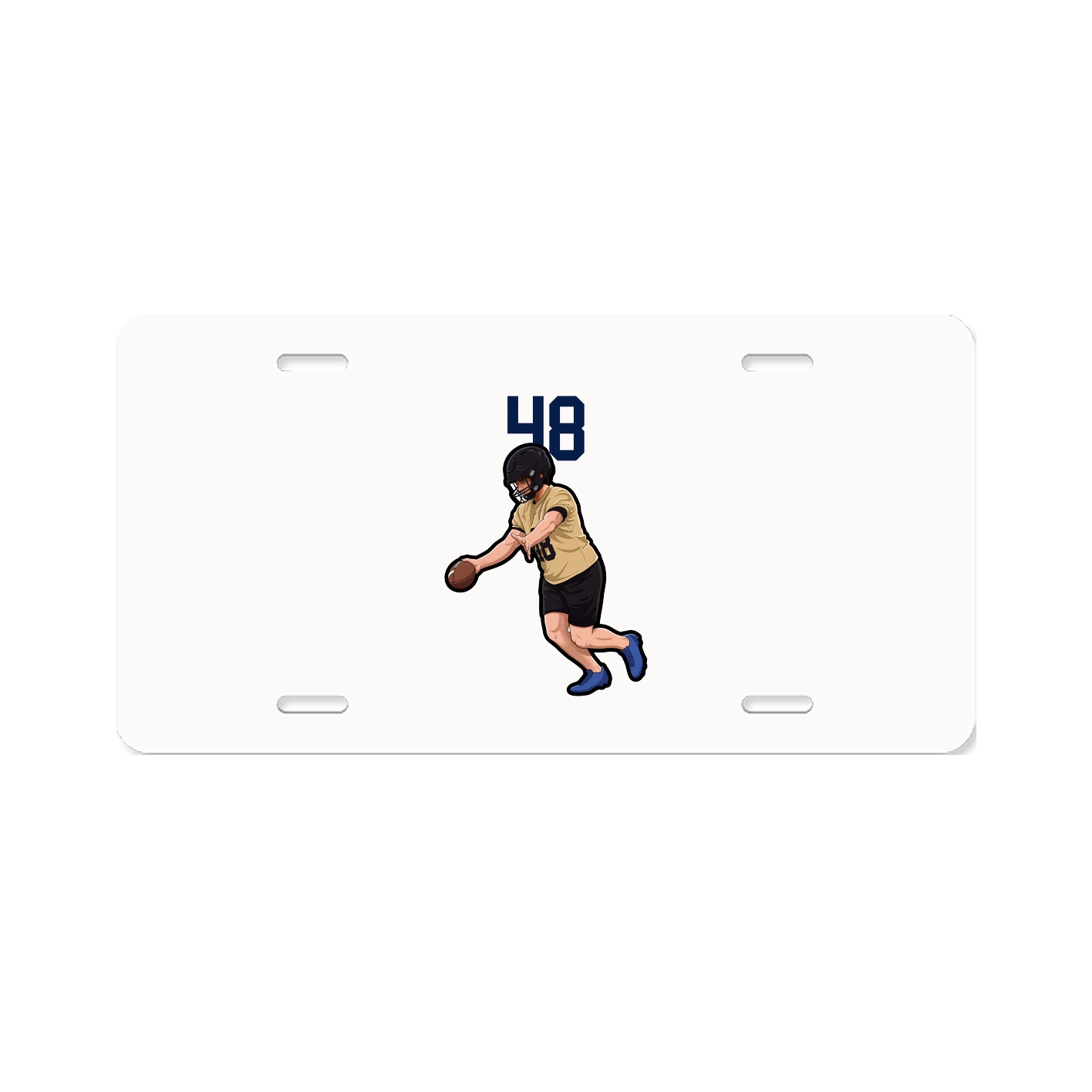 License Plate — Number Top in Classic