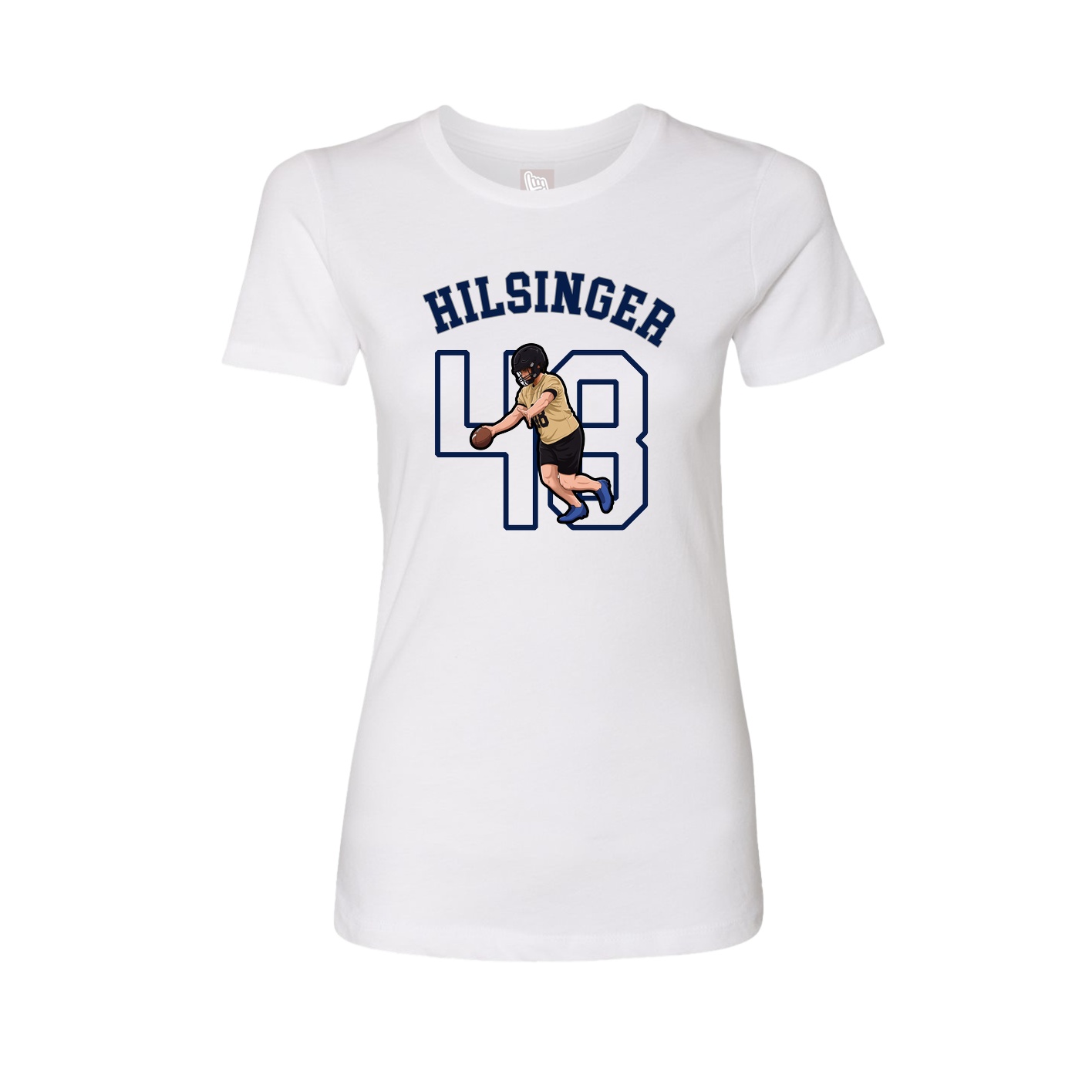 Fitted Women's Tee — Shirsey Arch in White