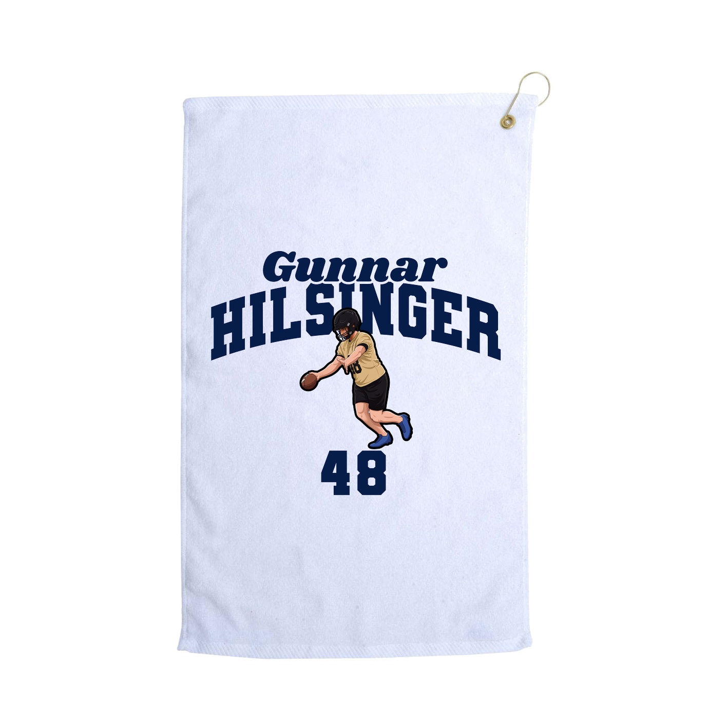 Golf Towel — Signature Arch in White