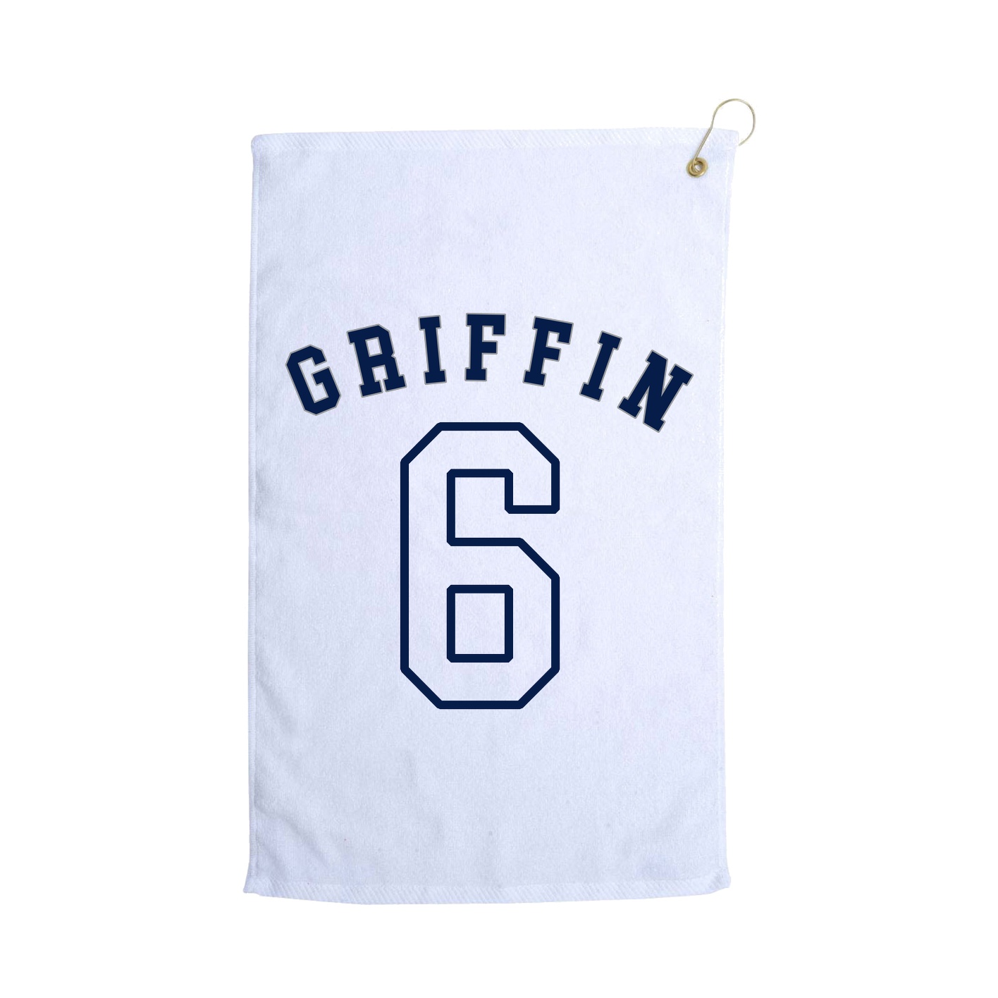 Golf Towel — Shirsey Arch in White
