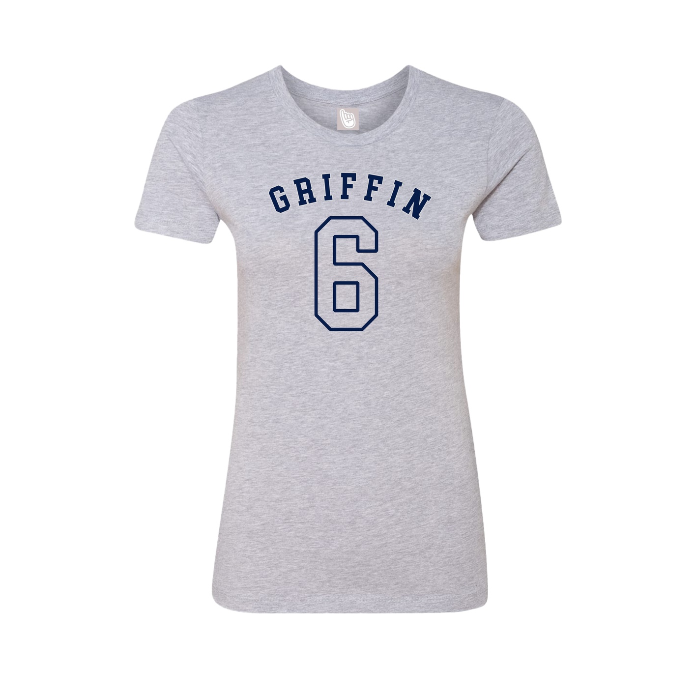 Fitted Women's Tee — Shirsey Arch in Grey