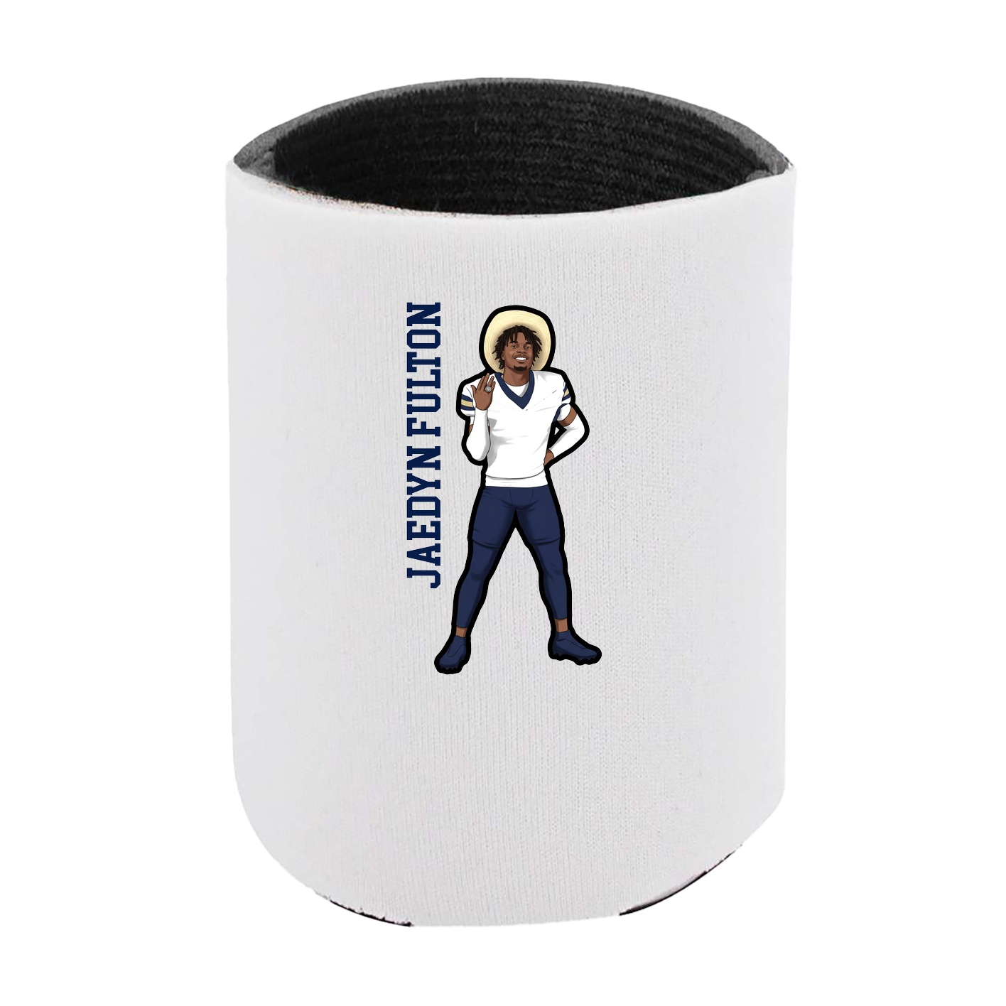 Can Holder — Name Vertical in White