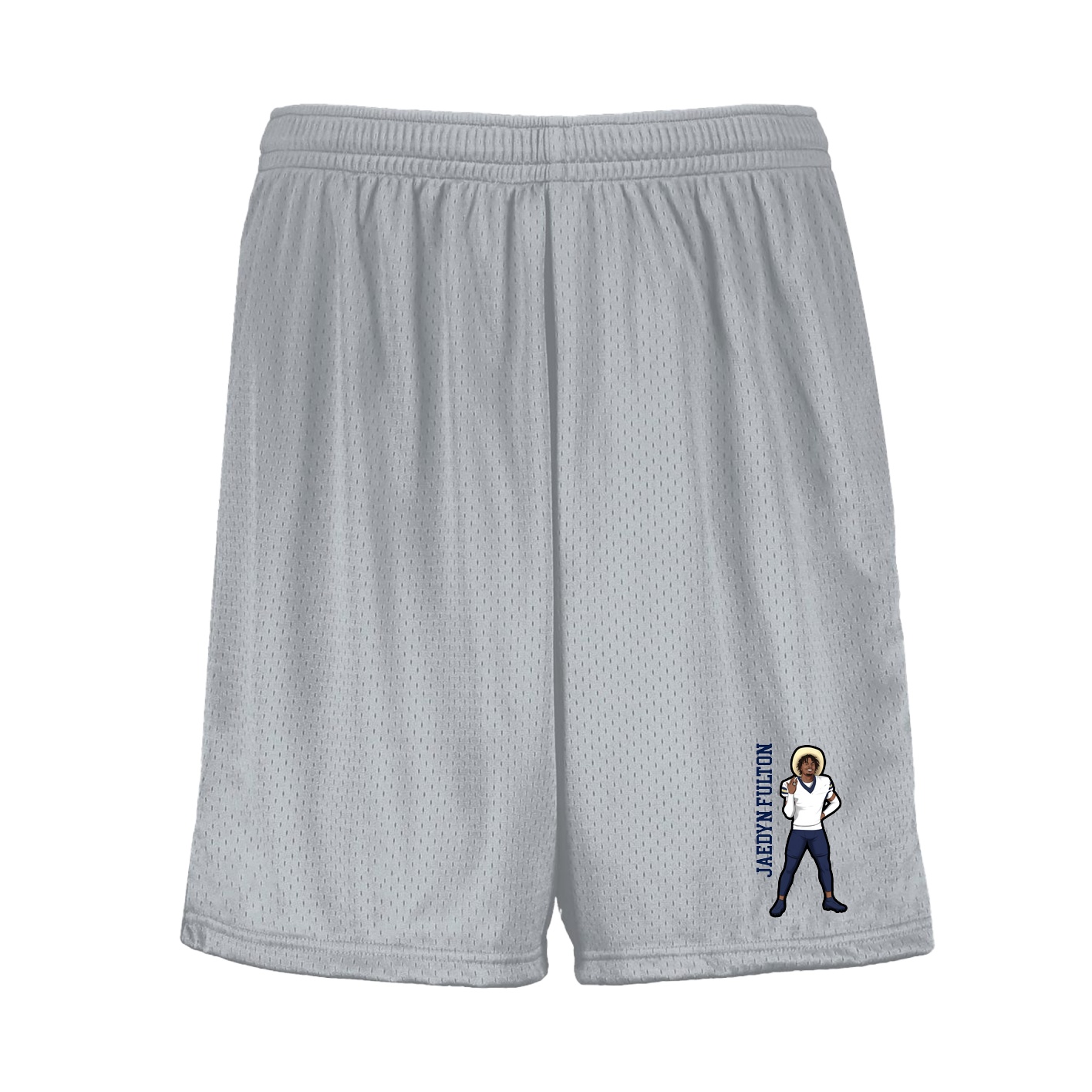 Shorts — Name Vertical in Silver