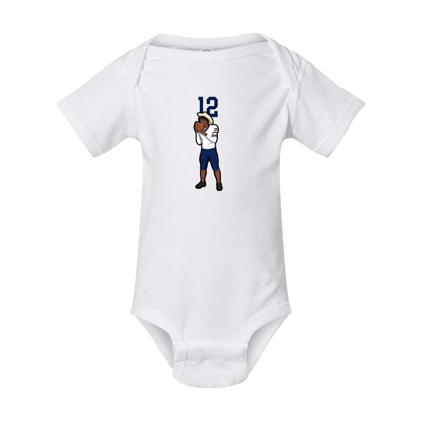 Baby Onesie — Number Top in White