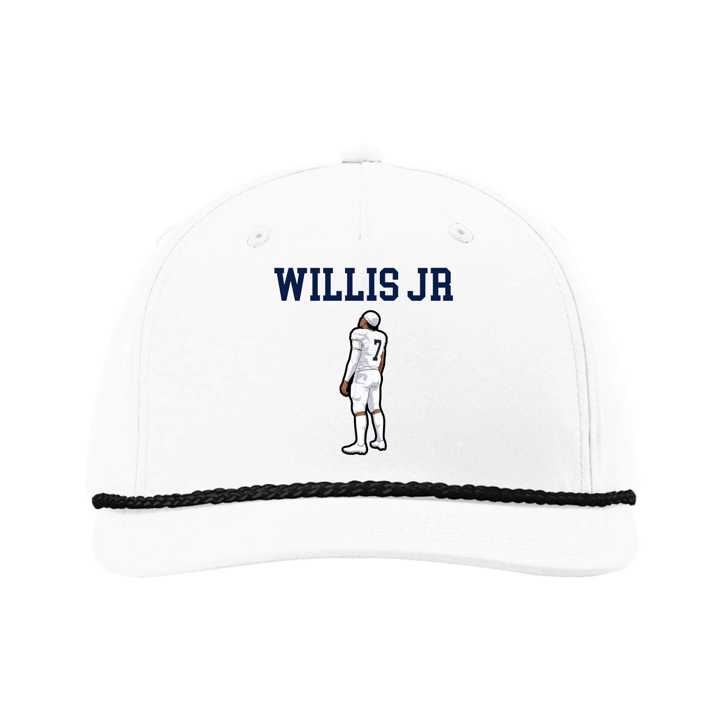 Five-Panel Classic Rope Cap — Shirsey in White