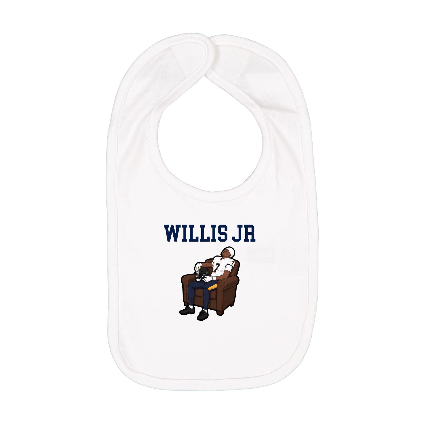 Infant Bib — Shirsey in White