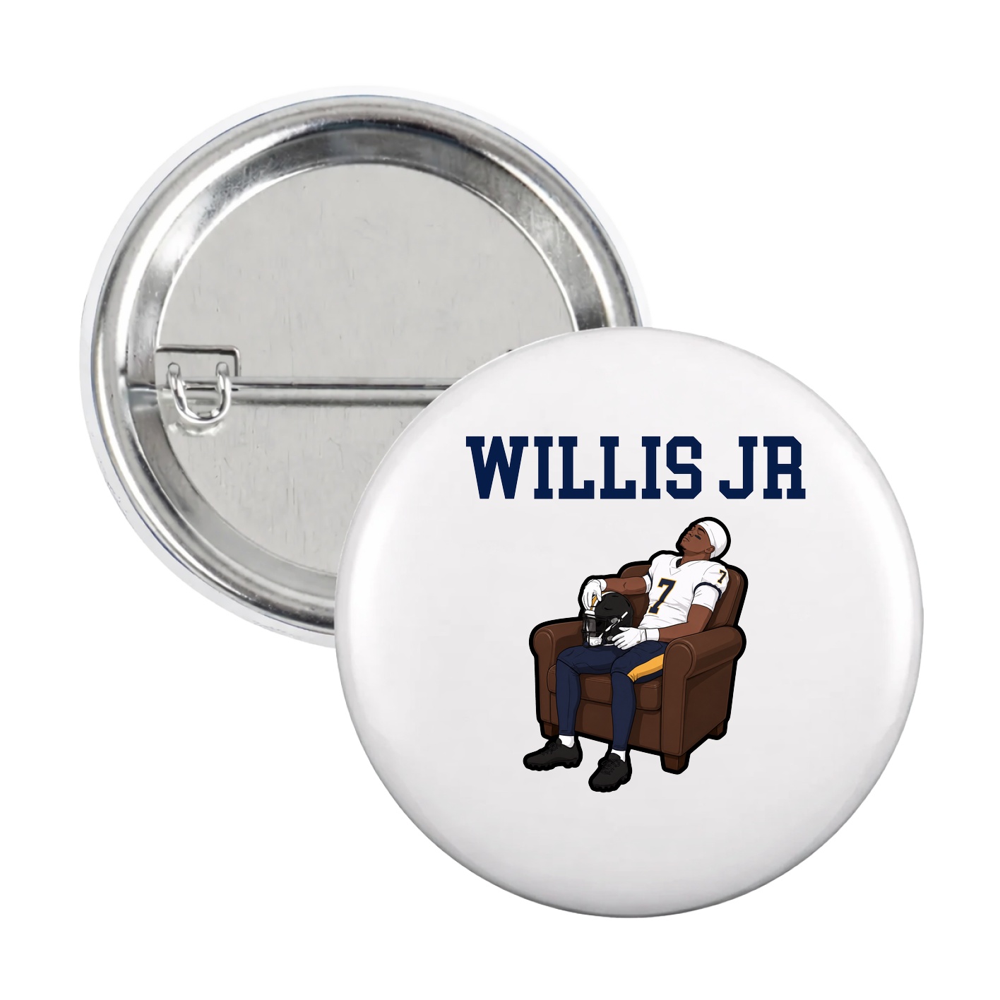 Game Day Button — Shirsey in White