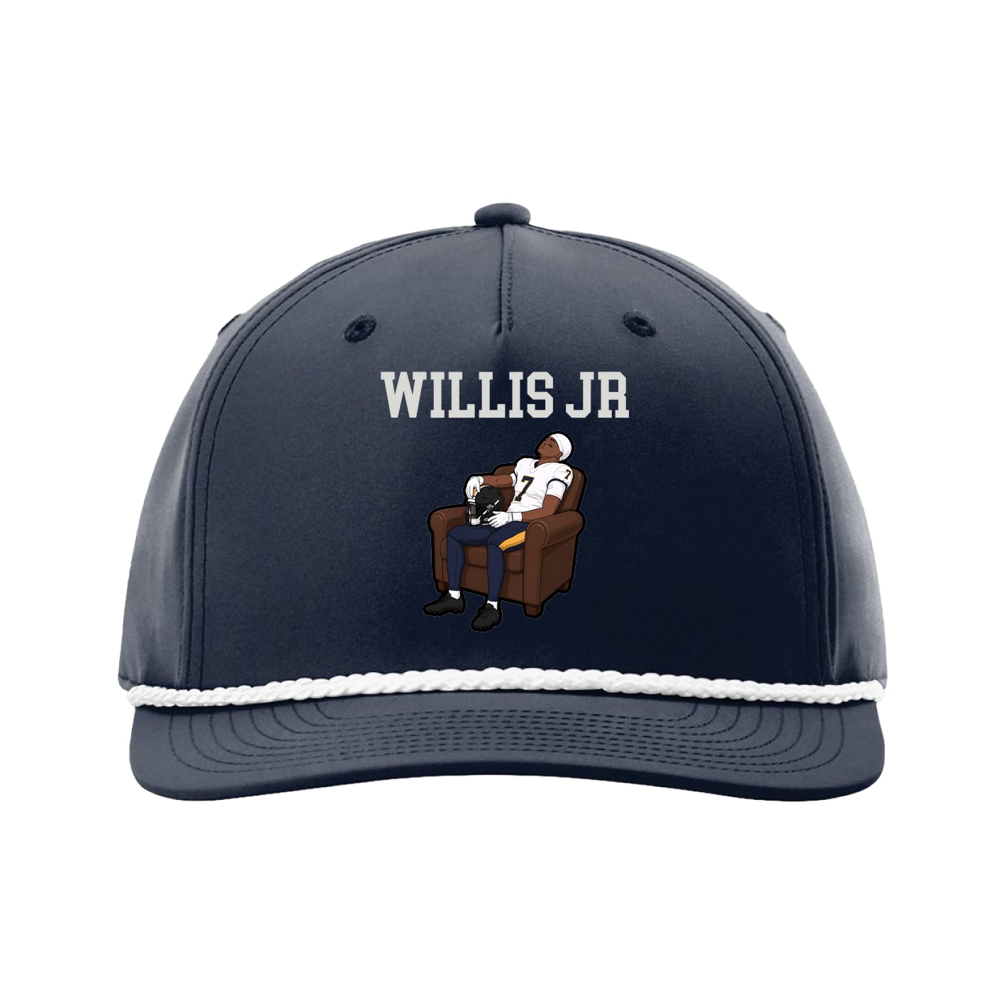 Five-Panel Classic Rope Cap — Shirsey in Navy