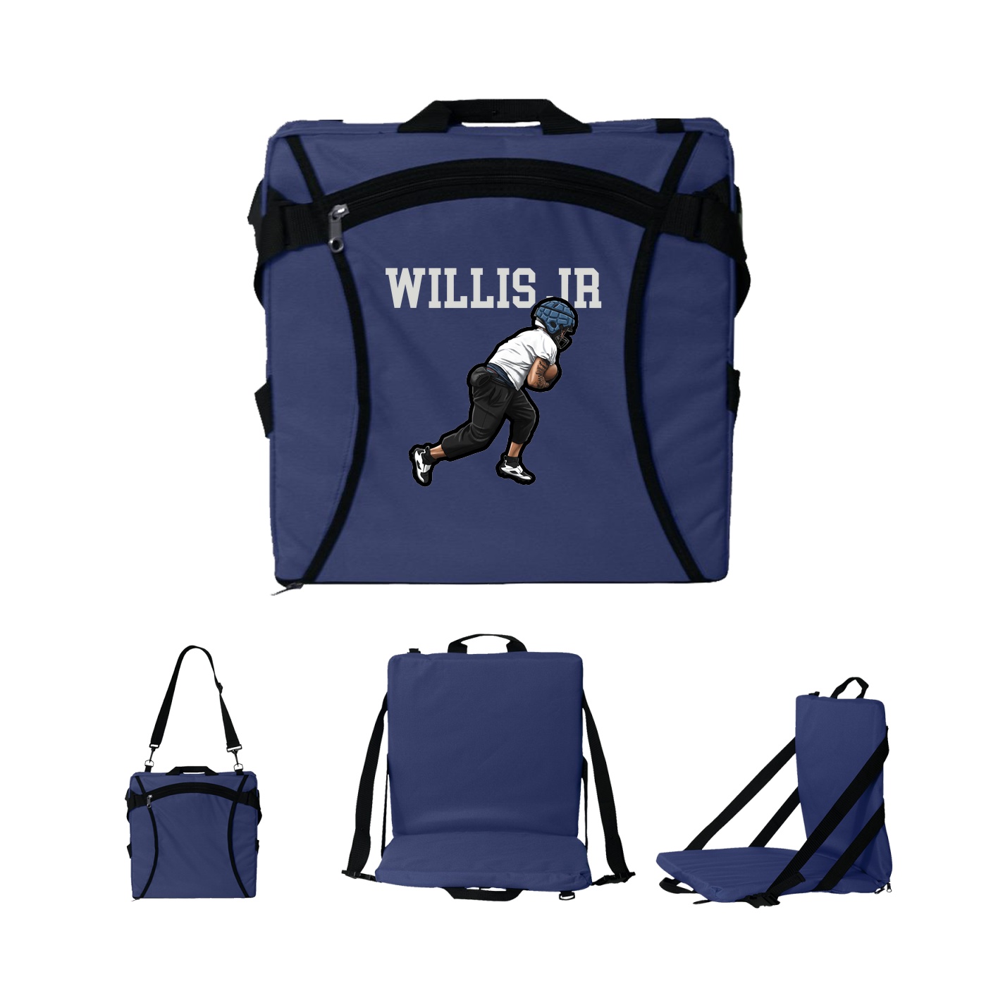Folding Stadium Seat — Shirsey in Navy