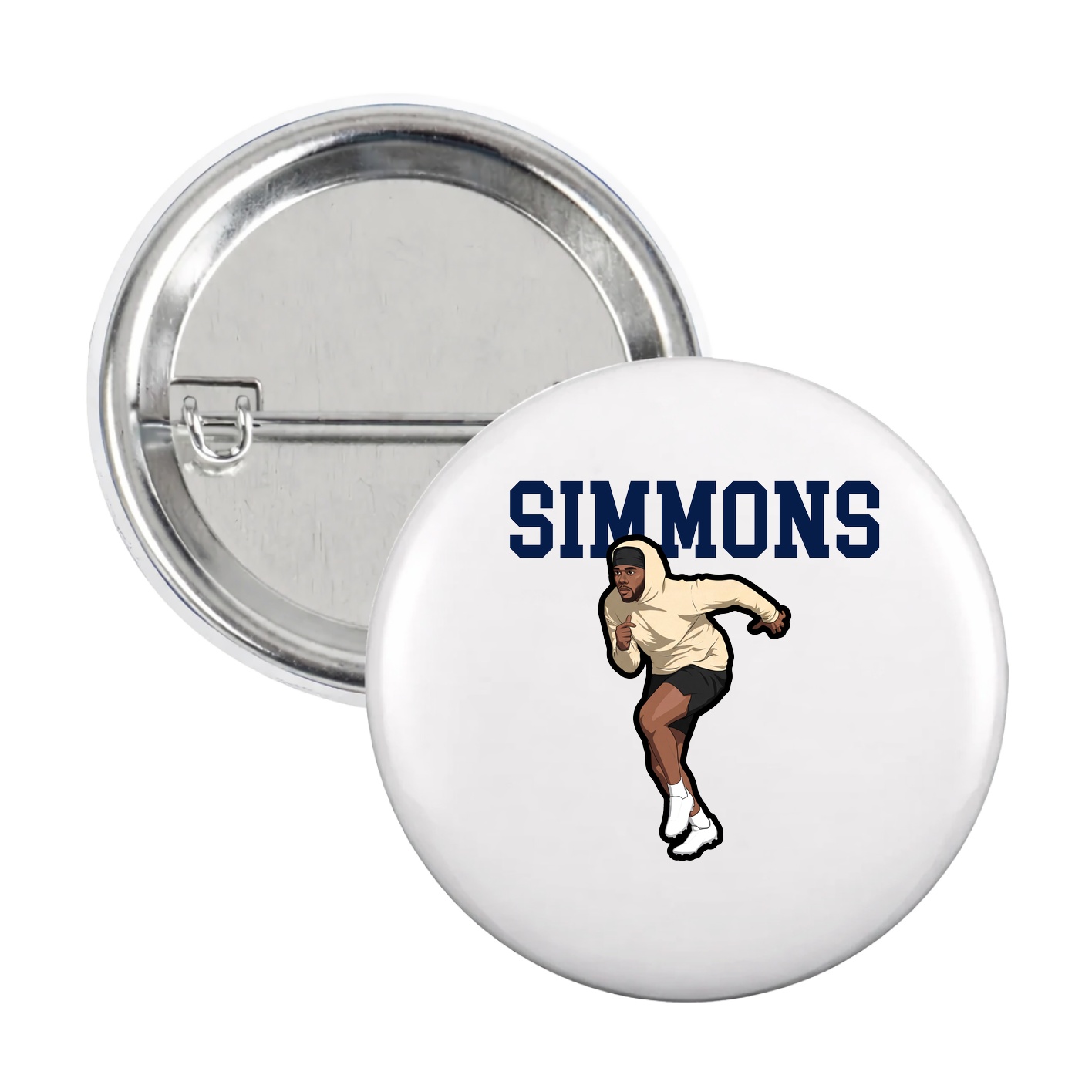 Game Day Button — Shirsey in White